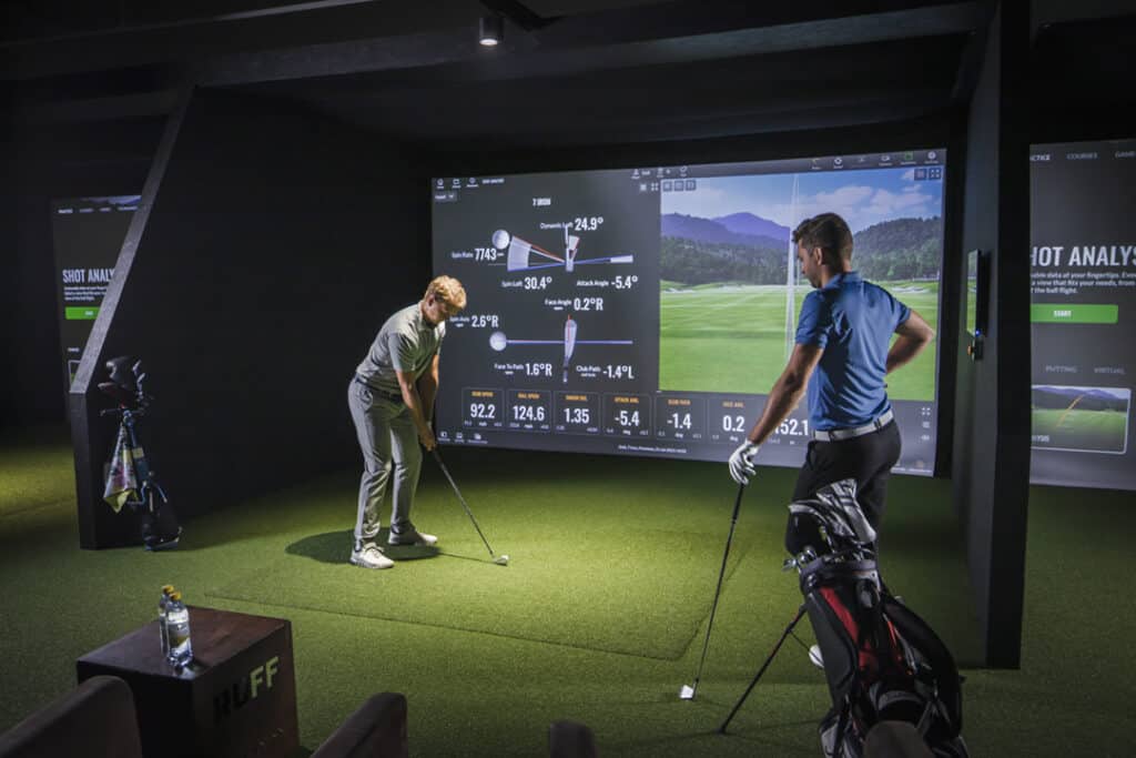 Trackman Indoor Golf Simulator Backwoods Golf